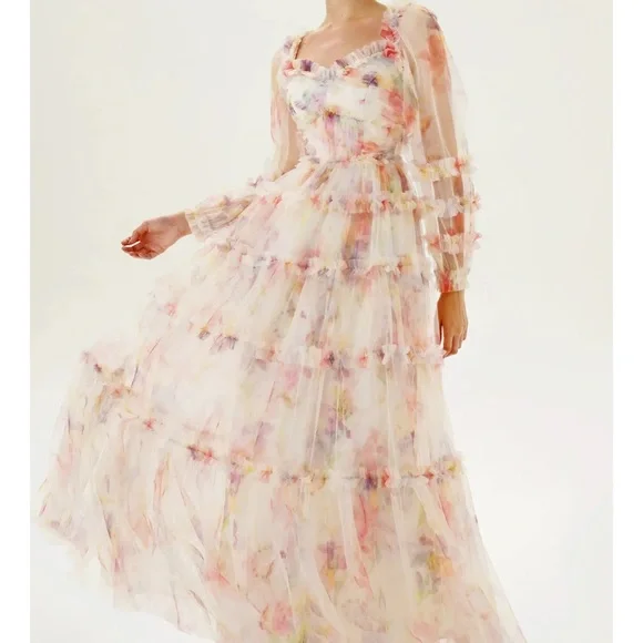 JardinVue long sleeve dress. - Picture 2 of 3